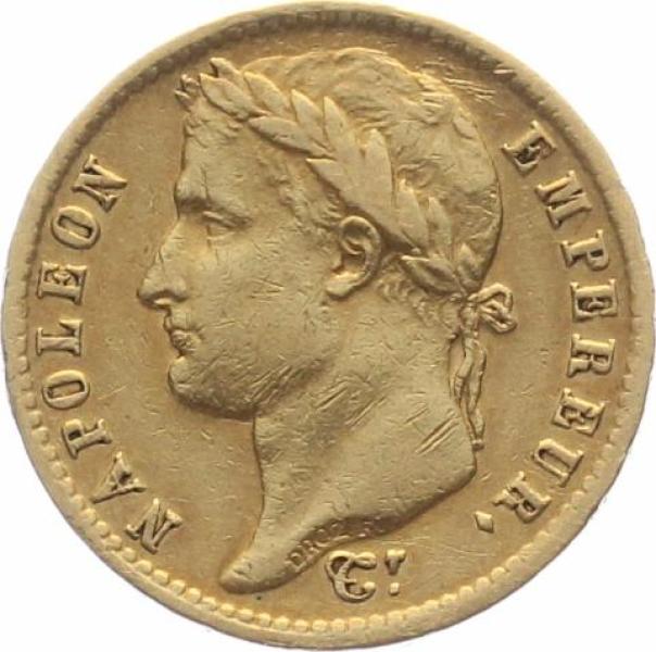 Frankreich 20 Francs 1810 A - Napoleon Empereur